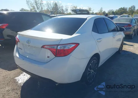 2015 Toyota Corolla S Plus из США, поврежденный, VIN 2T1BURHE2FC401050